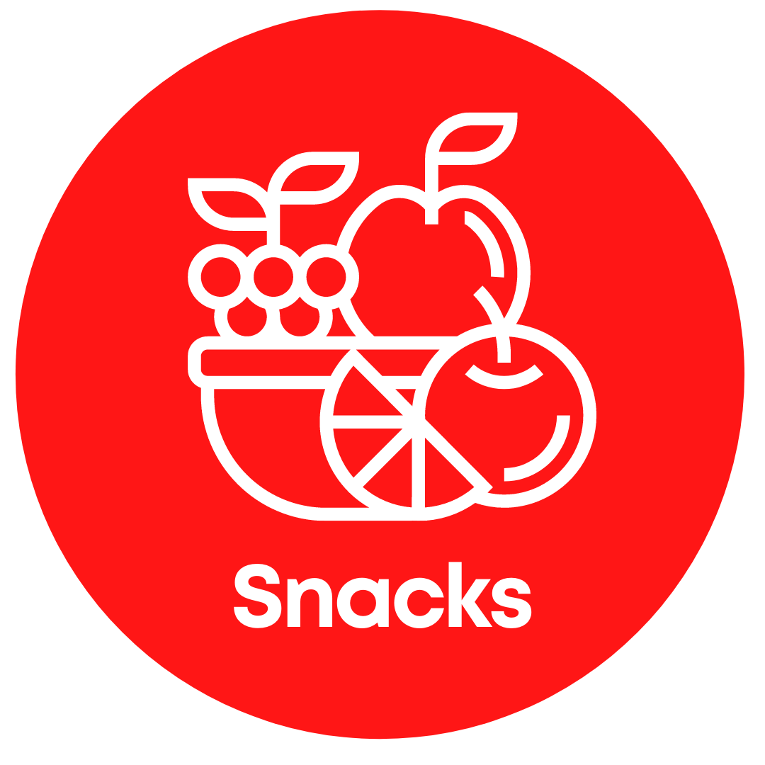 Delicious Snacks sign to satisfy your cravings