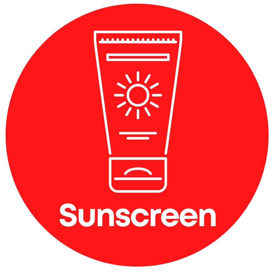 Stay protected from the sun with sunscreen