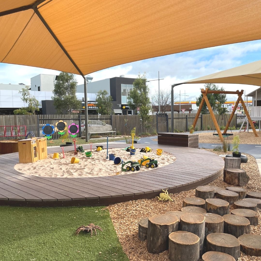 Whittlesea YMCA's playground with sandy play area for kids