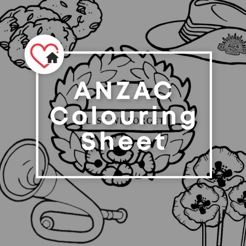 anzac coloring sheet